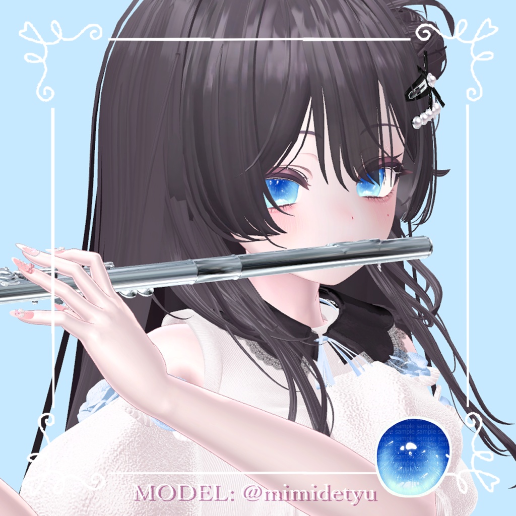 【マヌカManuka】🩵かわいいメイク&瞳🩷【テクスチャ】