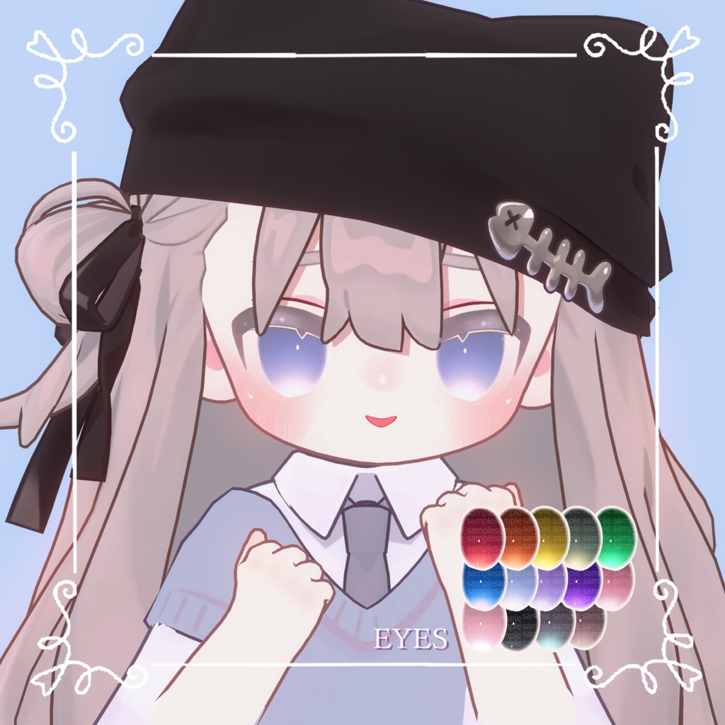 【キプフェルKipfel】🖤かわいいメイク&瞳🩷【テクスチャ】