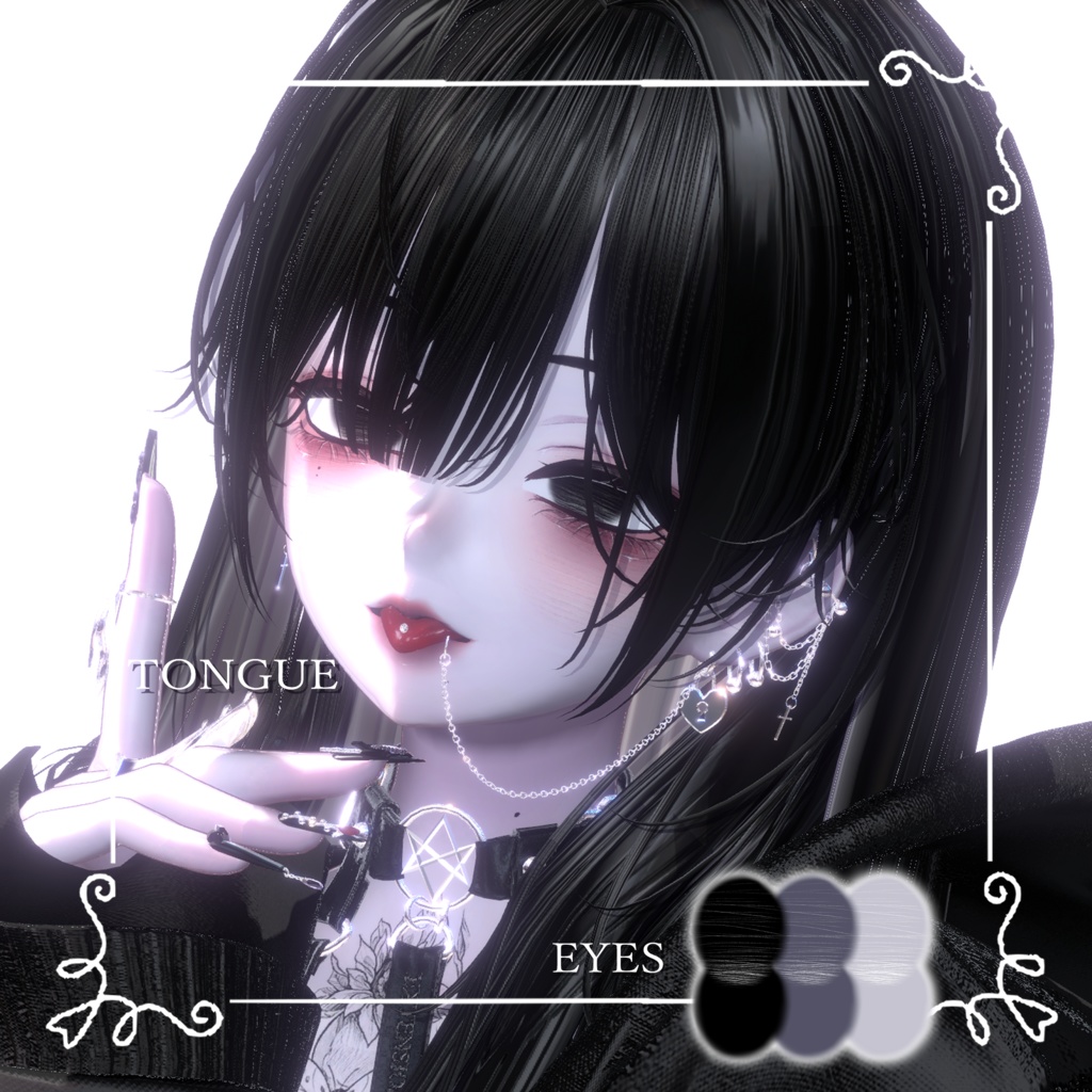 ❣️2時間限定無料❣️【森羅Shinra】🖤病みメイク&瞳🖤【テクスチャ】