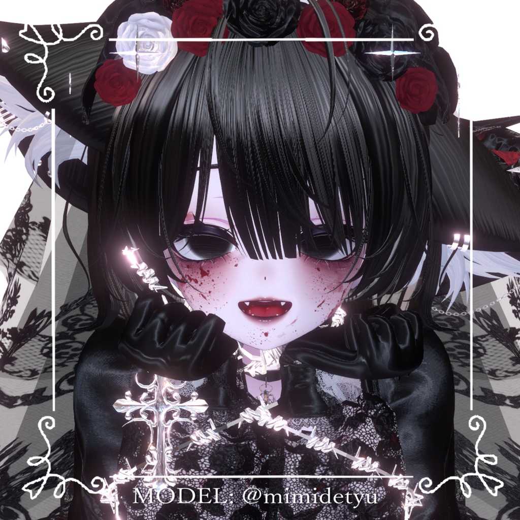 【愛莉Airi】🖤病みメイク&瞳🖤【テクスチャ】