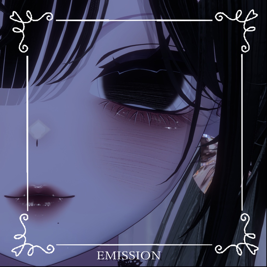 【しなのShinano】🖤☆病み+可愛い☆メイク&瞳(2種)🩷【テクスチャ】