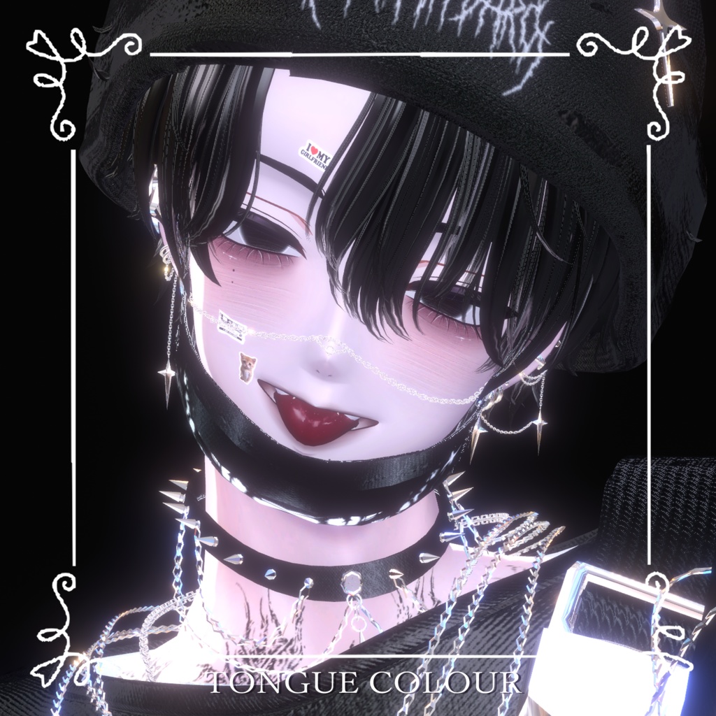 【狛乃Komano】🖤病みメイク&瞳🖤【テクスチャ】