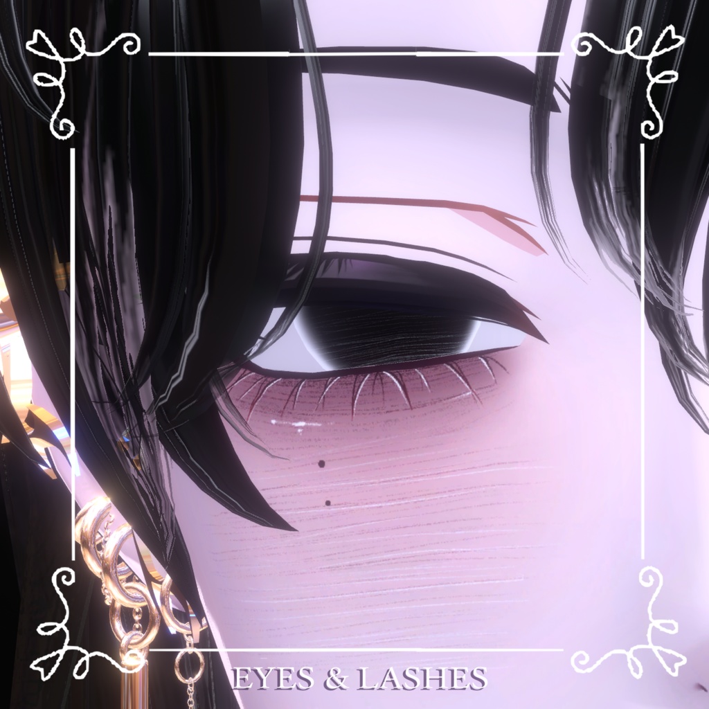 【狛乃Komano】🖤病みメイク&瞳🖤【テクスチャ】