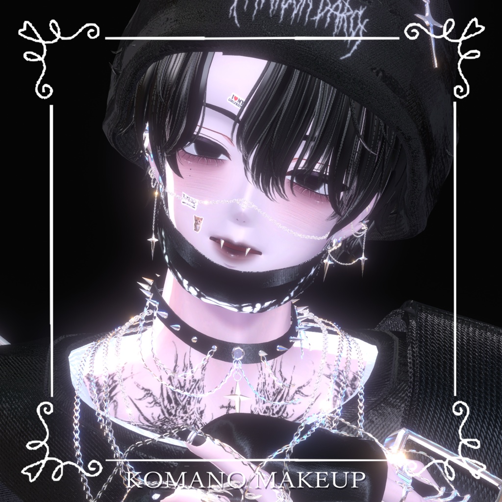 【狛乃Komano】🖤病みメイク&瞳🖤【テクスチャ】
