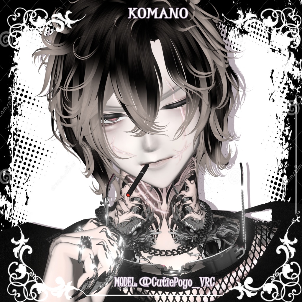 【10アバター対応】🖤🩸傷跡テクスチャ🩸🖤【顔&体】