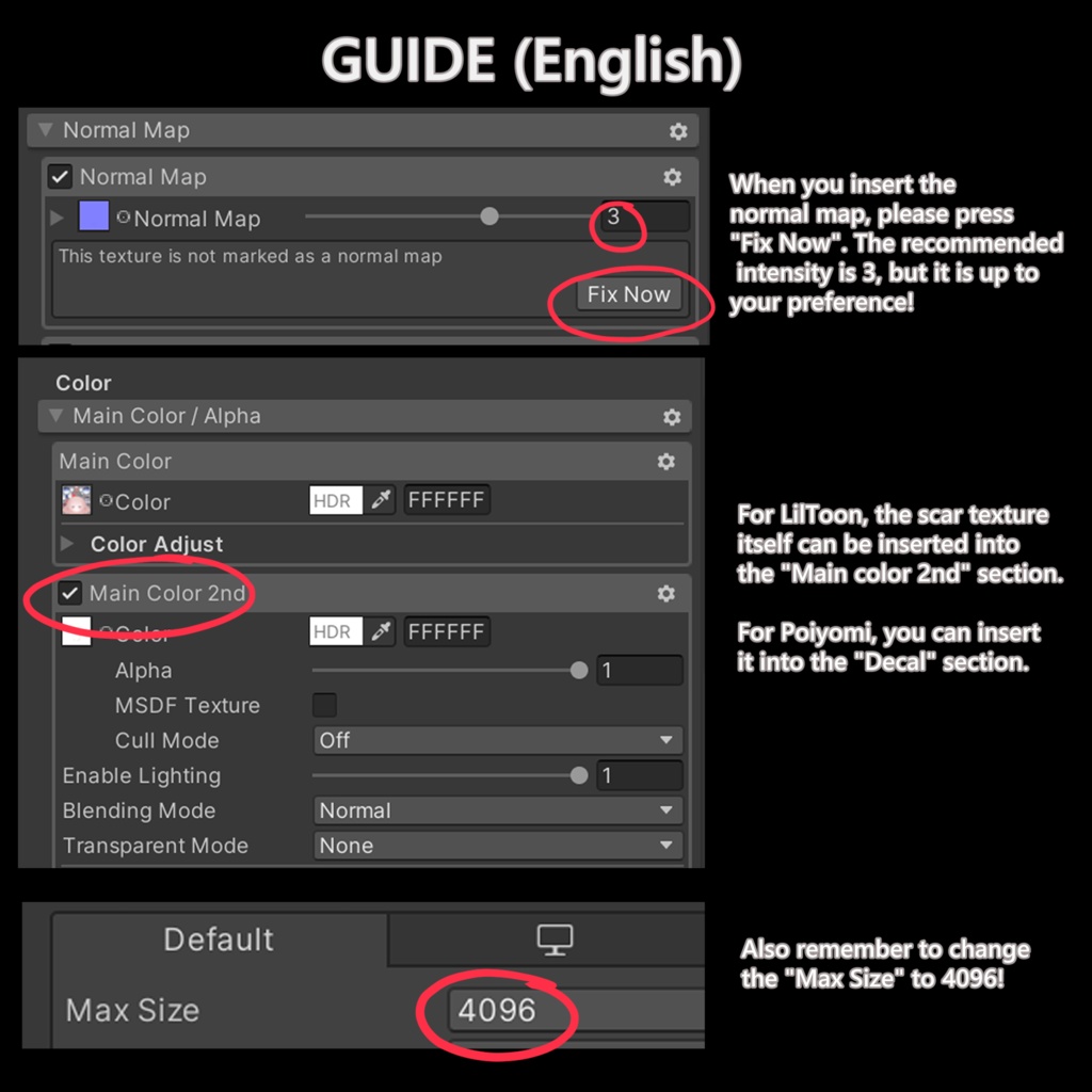 【10アバター対応】🖤🩸傷跡テクスチャ🩸🖤【顔&体】