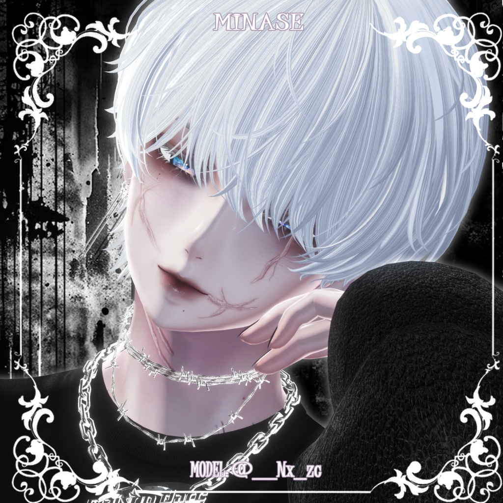 【10アバター対応】🖤🩸傷跡テクスチャ🩸🖤【顔&体】