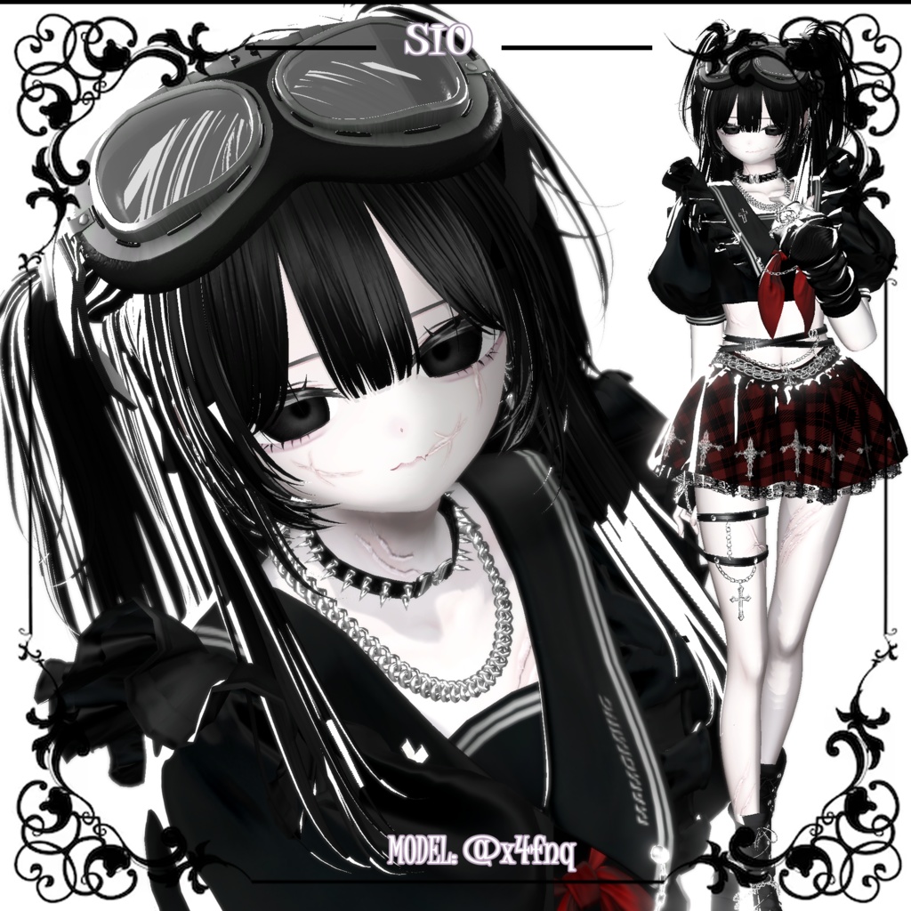 【10アバター対応】🖤🩸傷跡テクスチャ🩸🖤【顔&体】