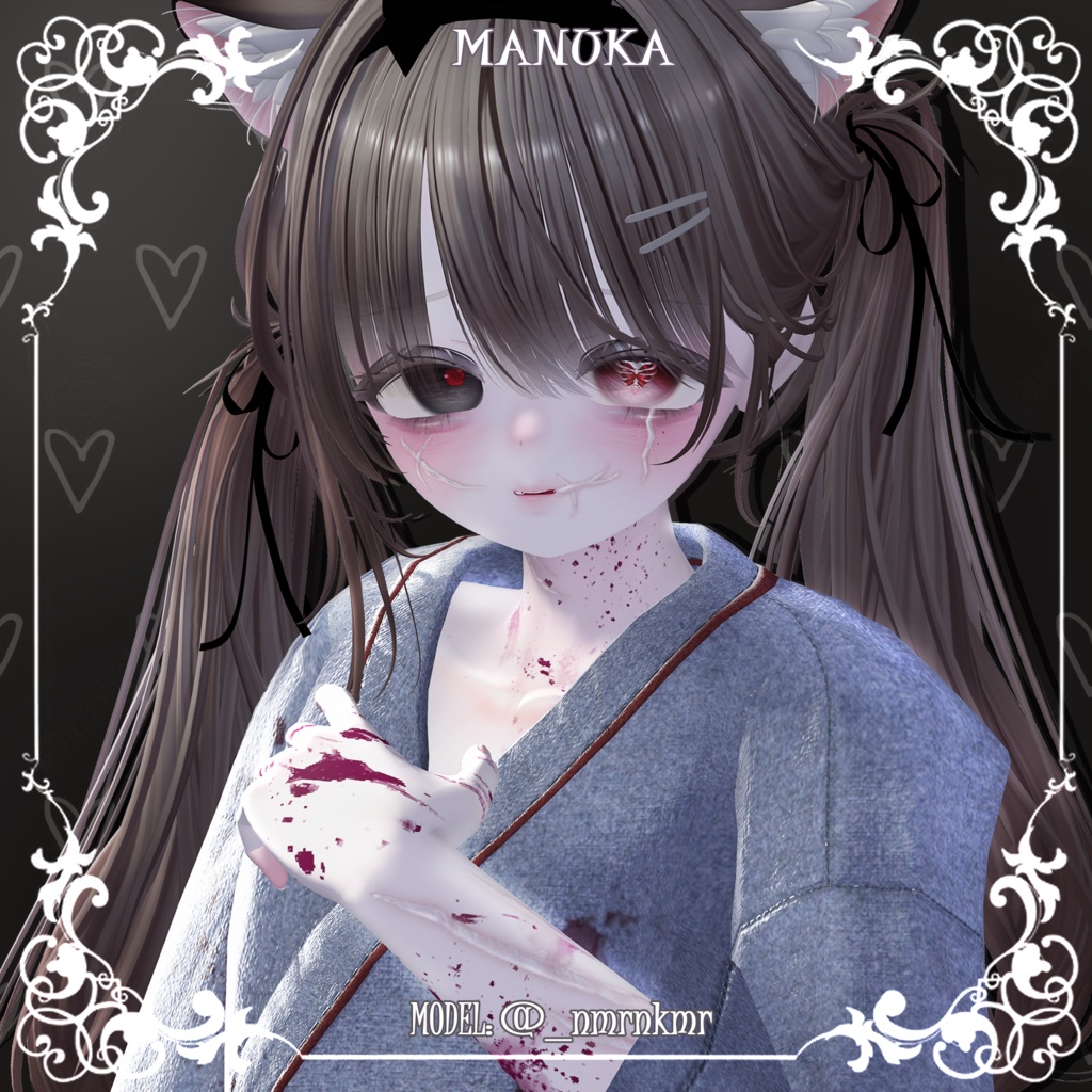 【10アバター対応】🖤🩸傷跡テクスチャ🩸🖤【顔&体】