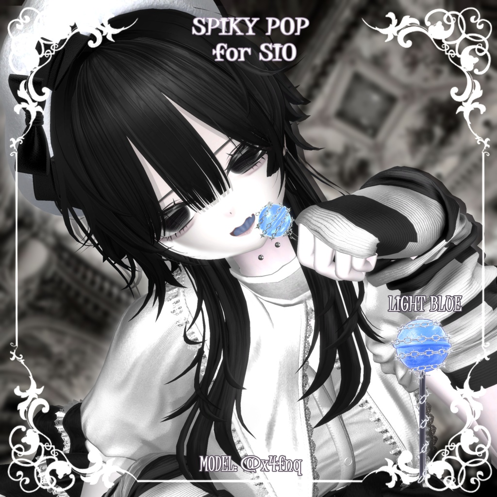 【18アバター対応】★🍭とげぽっぷ Spiky Pop🍭★【3Dアクセサリー】