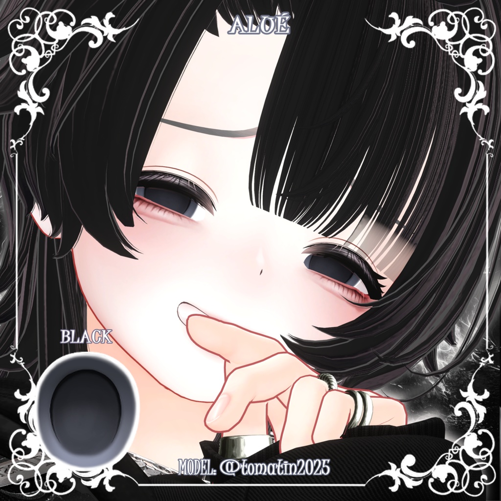 【25アバター対応】🍪🖤マカロン🫧アイテクスチャ🖤🍪【カラバリ22色】