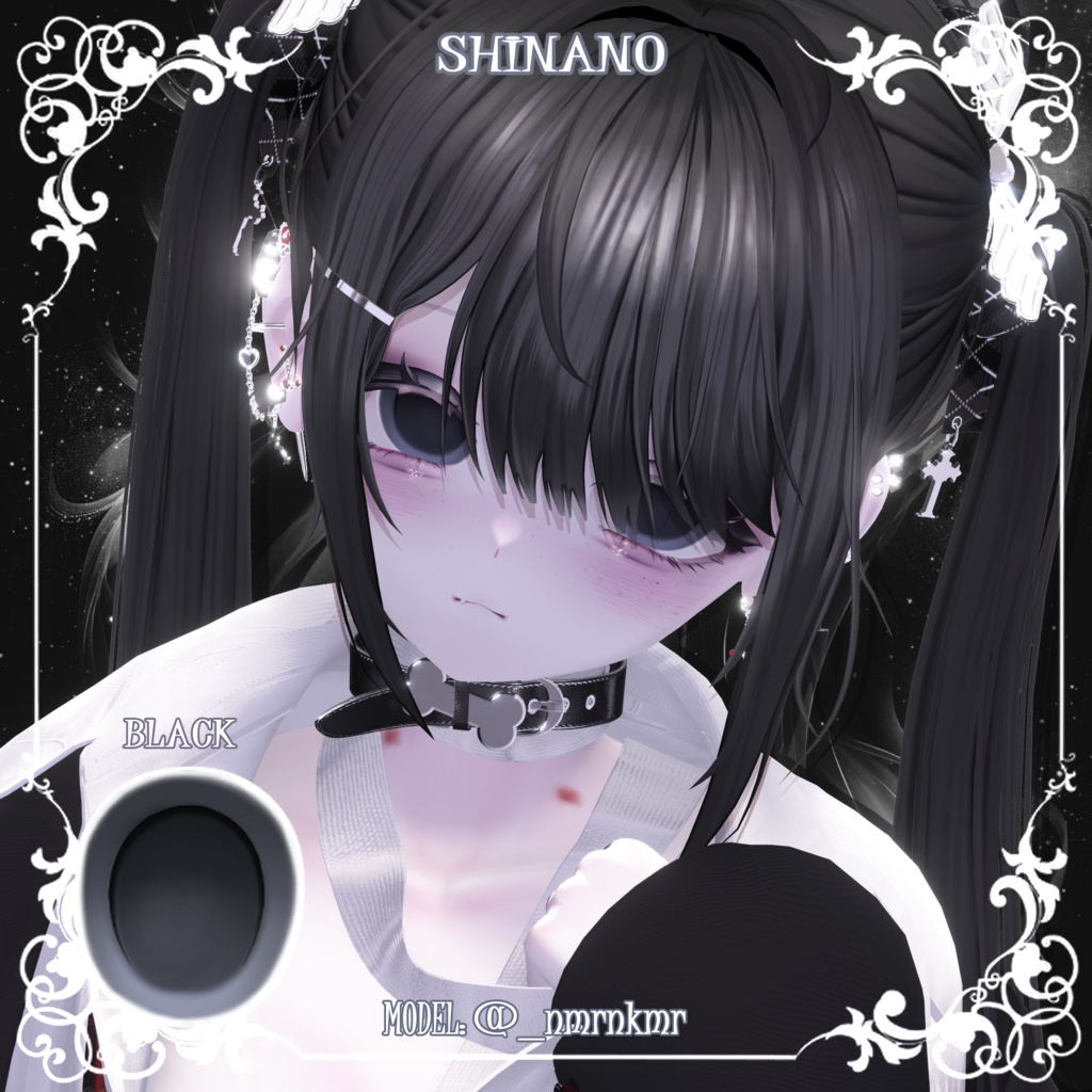 【25アバター対応】🍪🖤マカロン🫧アイテクスチャ🖤🍪【カラバリ22色】