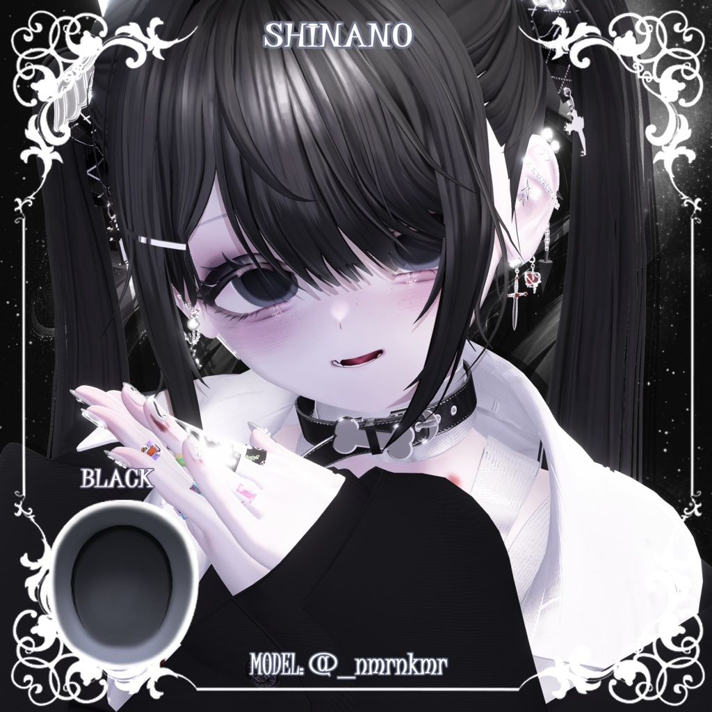 【25アバター対応】🍪🖤マカロン🫧アイテクスチャ🖤🍪【カラバリ22色】