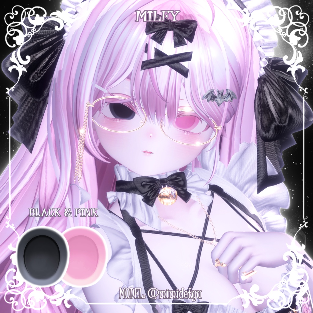 【25アバター対応】🍪🖤マカロン🫧アイテクスチャ🖤🍪【カラバリ22色】