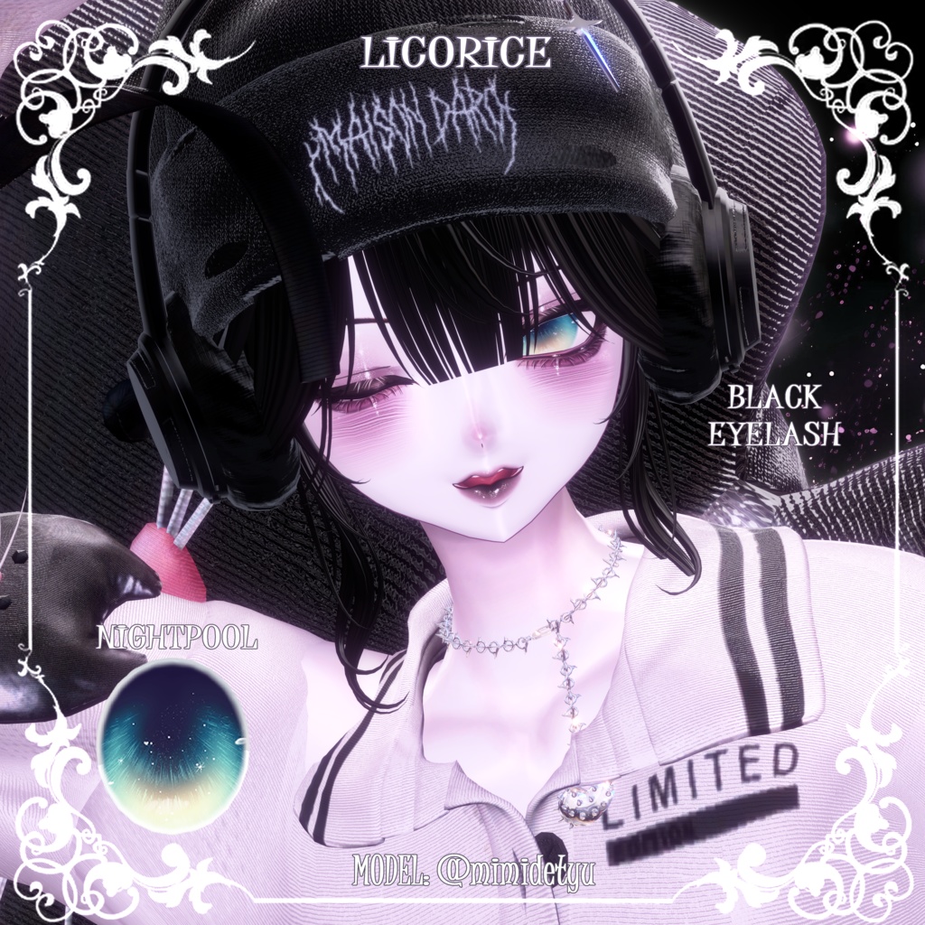 【しゅあんShuan】🤎🩷スイートメイク&瞳🖤🤍【テクスチャ】