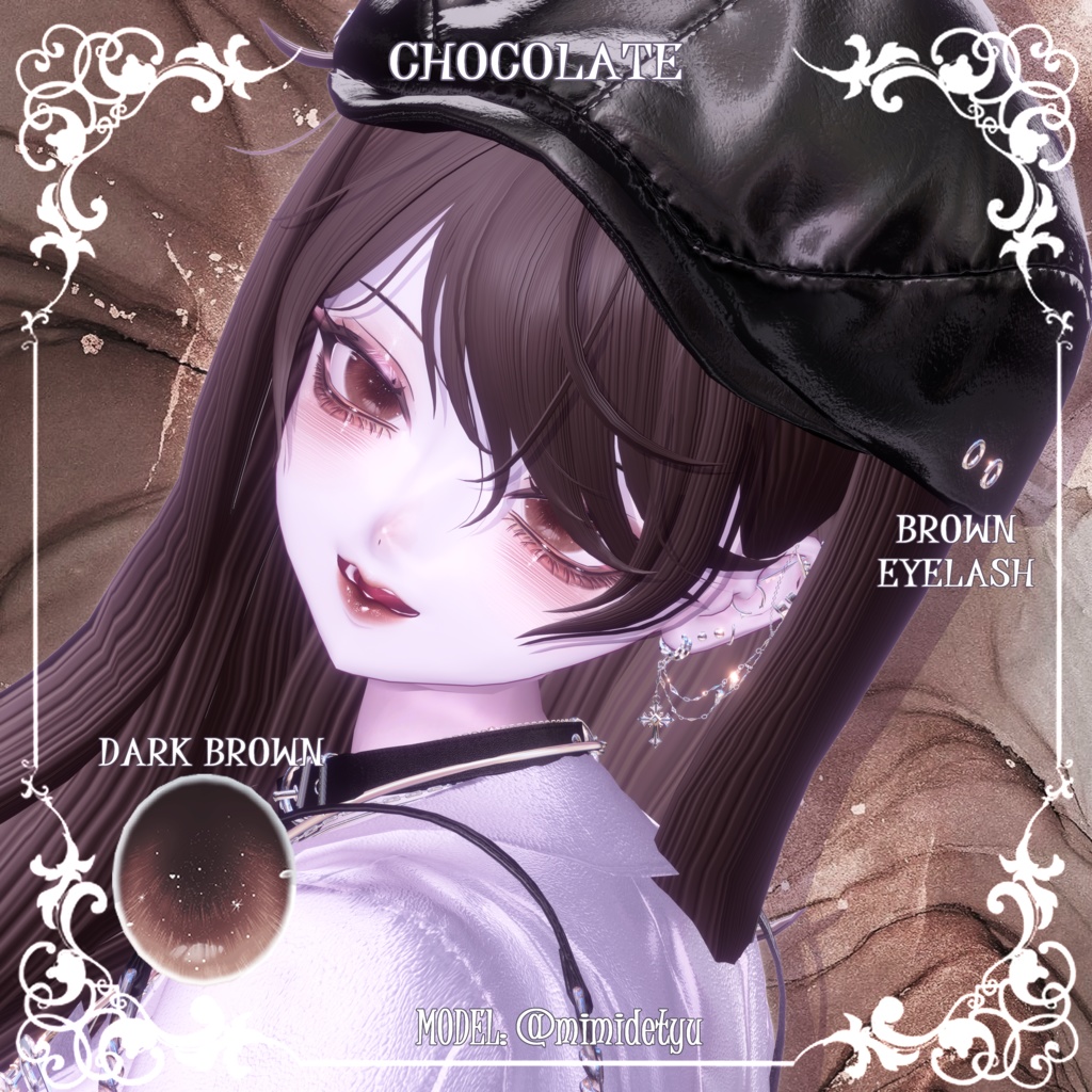 【しゅあんShuan】🤎🩷スイートメイク&瞳🖤🤍【テクスチャ】