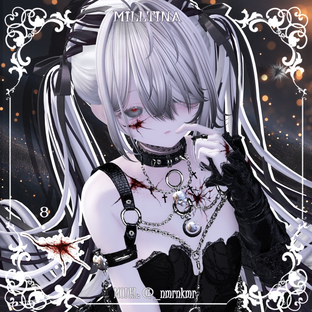 【27アバター対応】🖤🩸シャッターヴェイン(11種類)🖤🩸【顔&体💔テクスチャ】