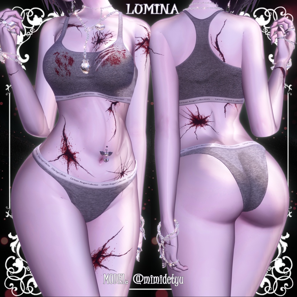 【27アバター対応】🖤🩸シャッターヴェイン(11種類)🖤🩸【顔&体💔テクスチャ】