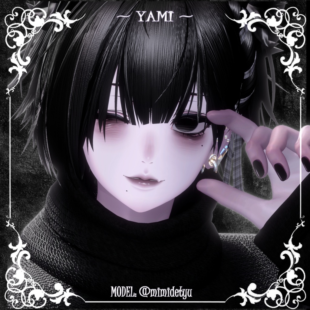 【泣夜Nakiya】🖤病みメイク&瞳🖤【テクスチャ】