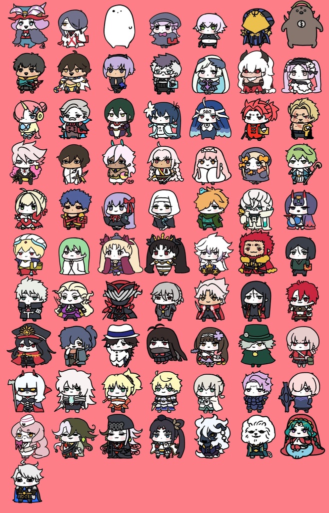 【FGO】アクリルフィギュア(キーホルダーにもなる)