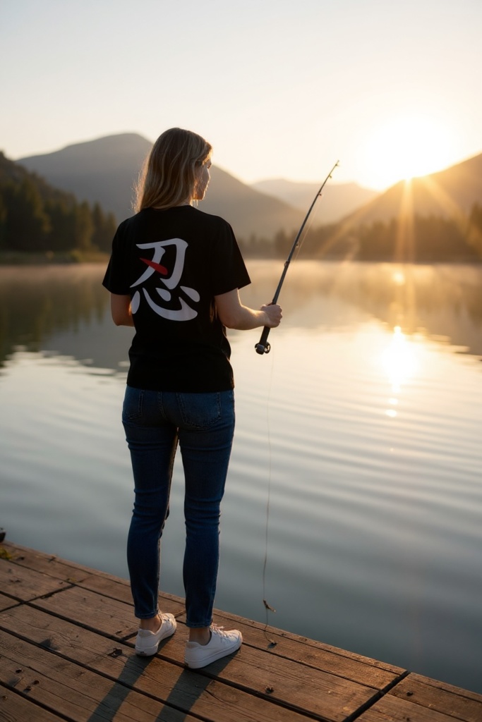 【忍 - SHINOBI】ストリート・グラフィックTシャツ|モノトーン・テックウェア