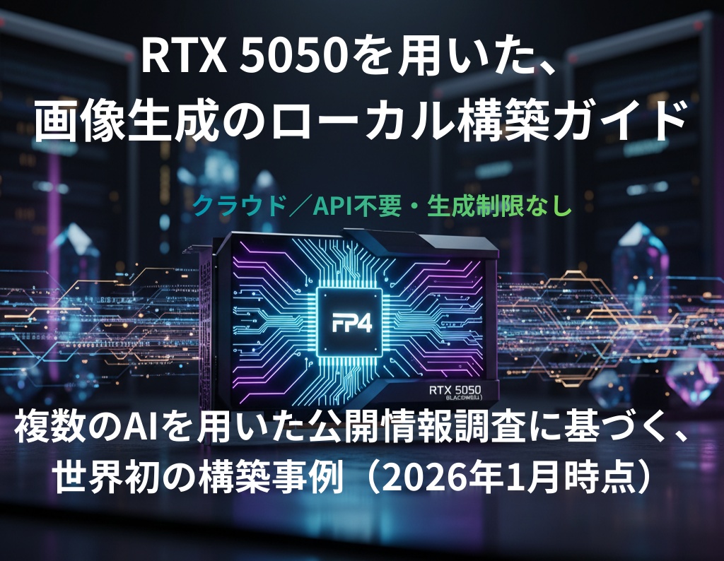 RTX 5050 (Blackwell) 画像生成ローカル実行構築ガイド