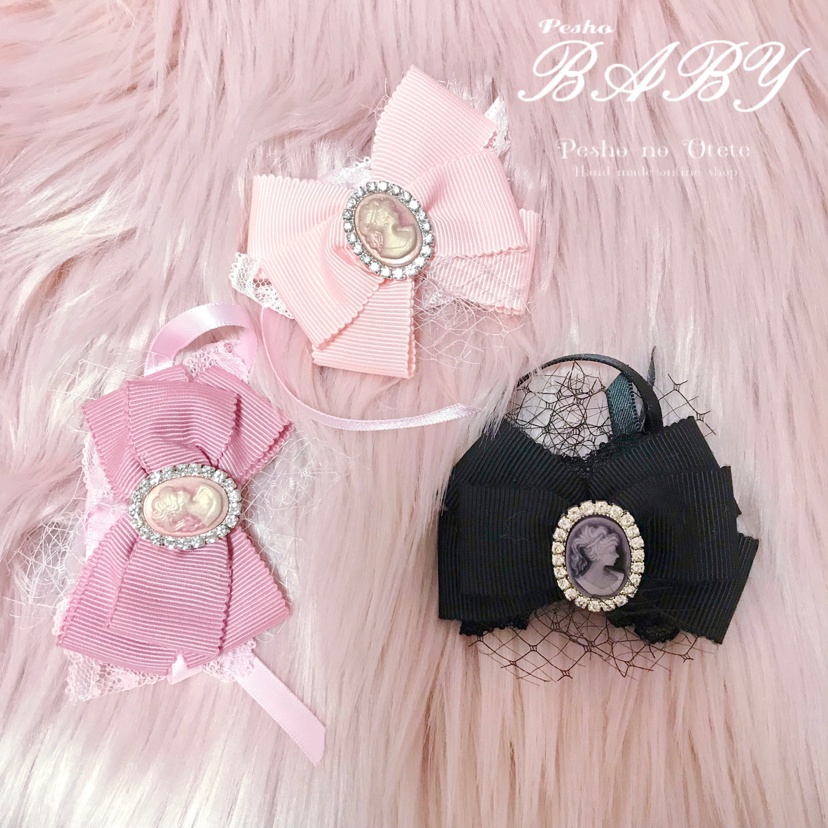 カメオヘッドドレス