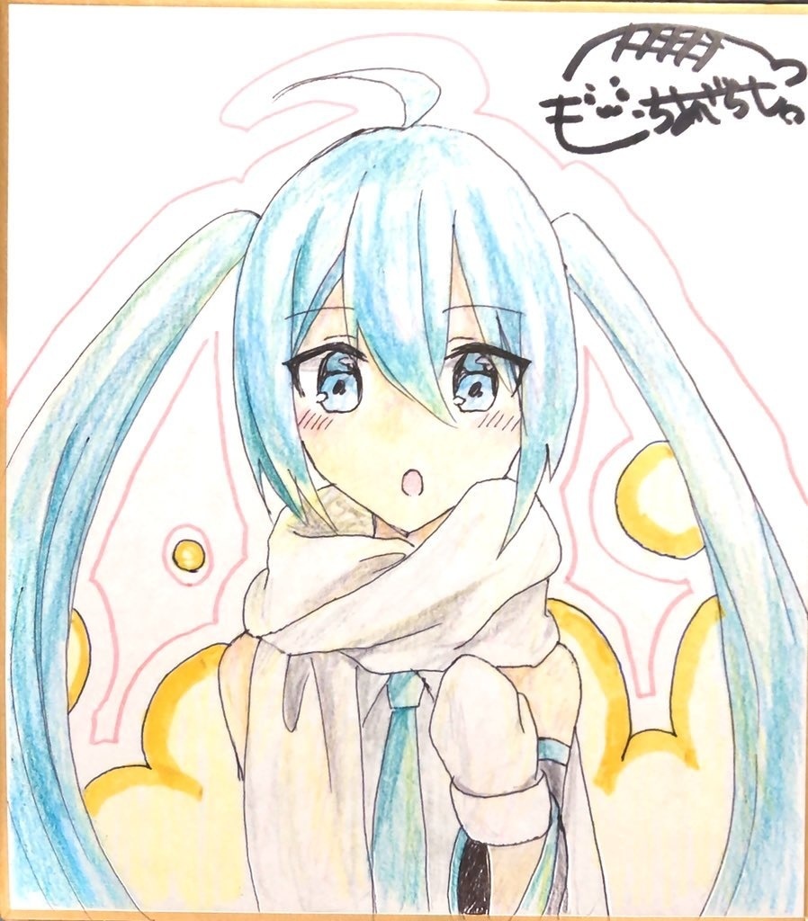 手描きイラスト　ミニ色紙　「さくらんぼ」 ミニ色紙 サイズ 創作[Sugar☆star-ミニ色紙]手描きイラスト