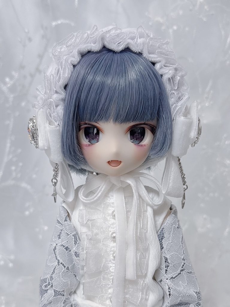 ベルベットヘッドドレス 〔ホワイト〕