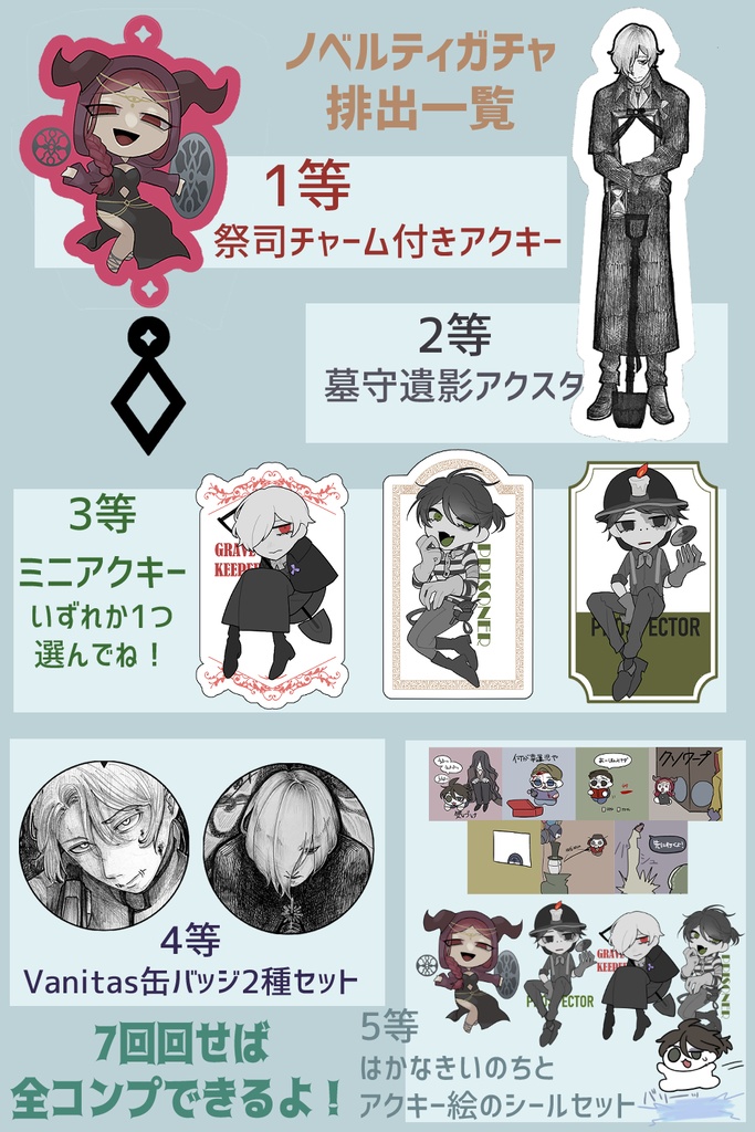 【人間s解雇ver.】第五人格握手ノベルティガチャ