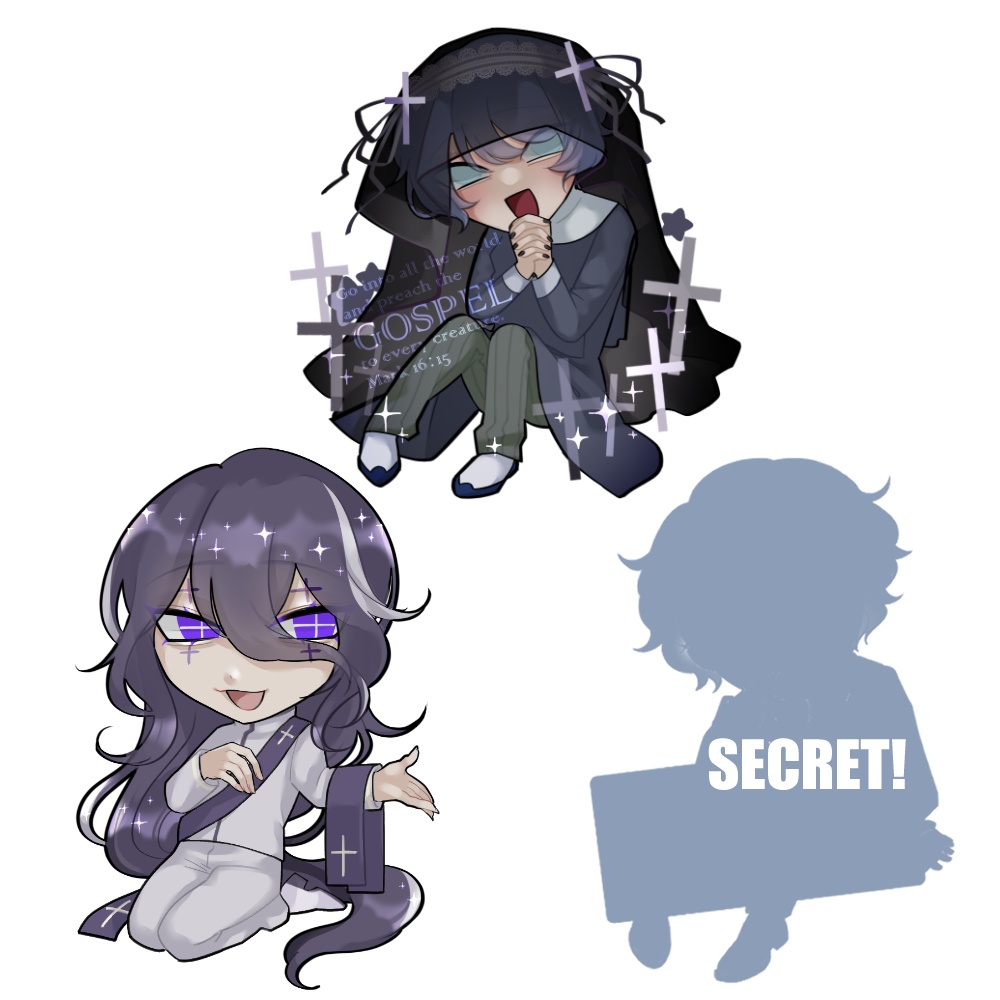 宗教三銃士シールセット