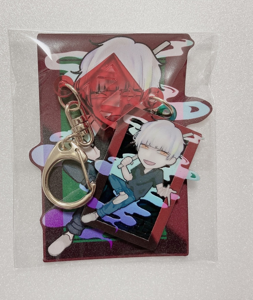 チャーム付きアクキー(中可川/リヤミカ/故殺/かみさま)