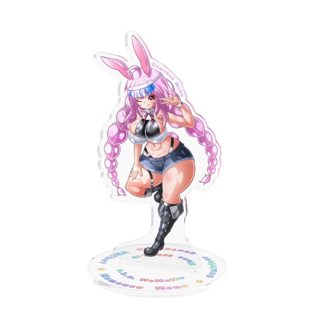 桃兎もなアクリルフィギュア