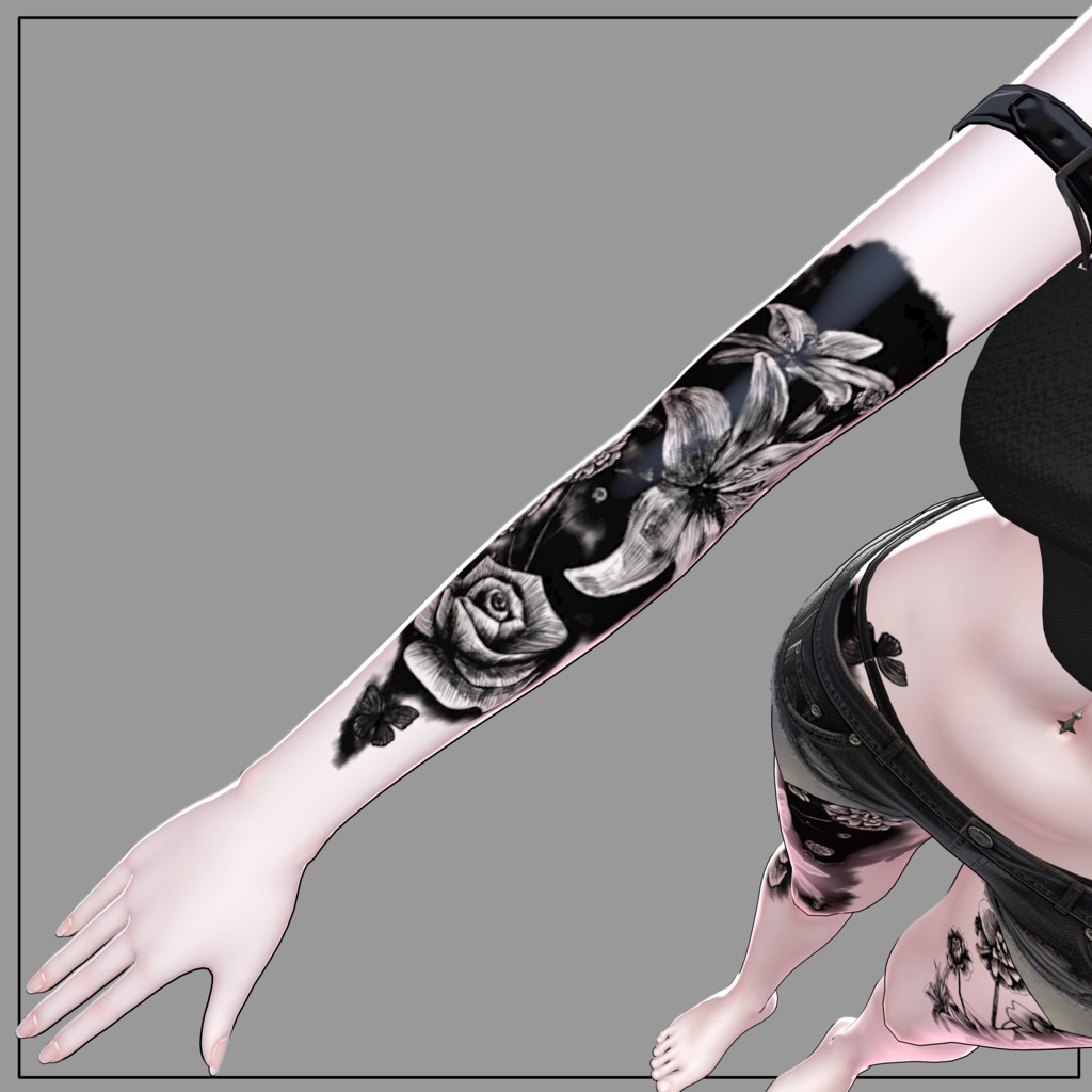 【SALE】~7/12まで FlowerTatoo (Sio、MAYO、+head対応)