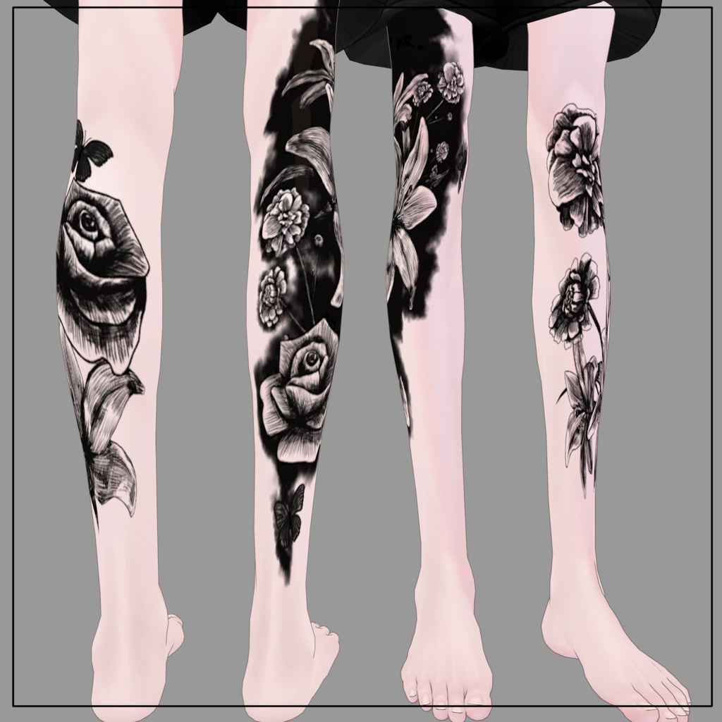 【SALE】~7/12まで FlowerTatoo (Sio、MAYO、+head対応)