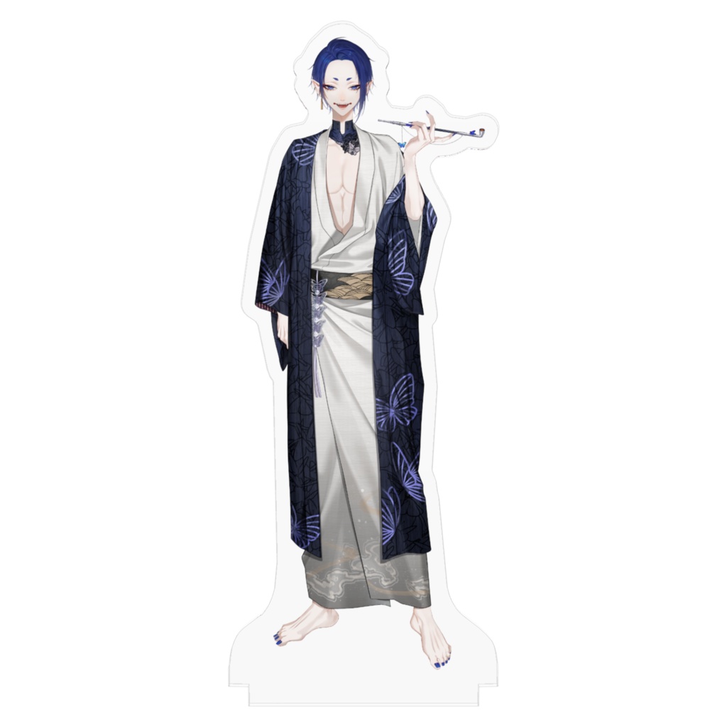 黒籠蝶々浴衣衣装 アクリルフィギュア