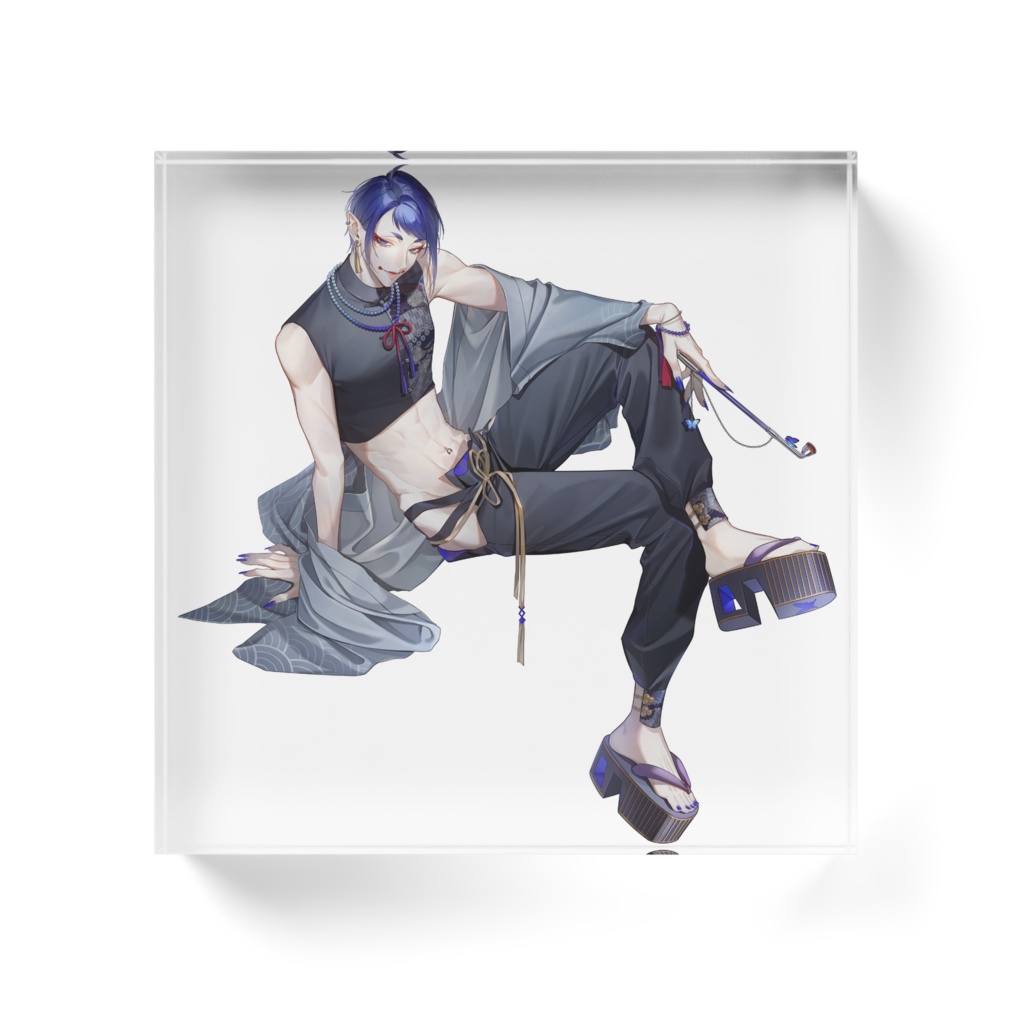 黒籠蝶々 アクリルブロック