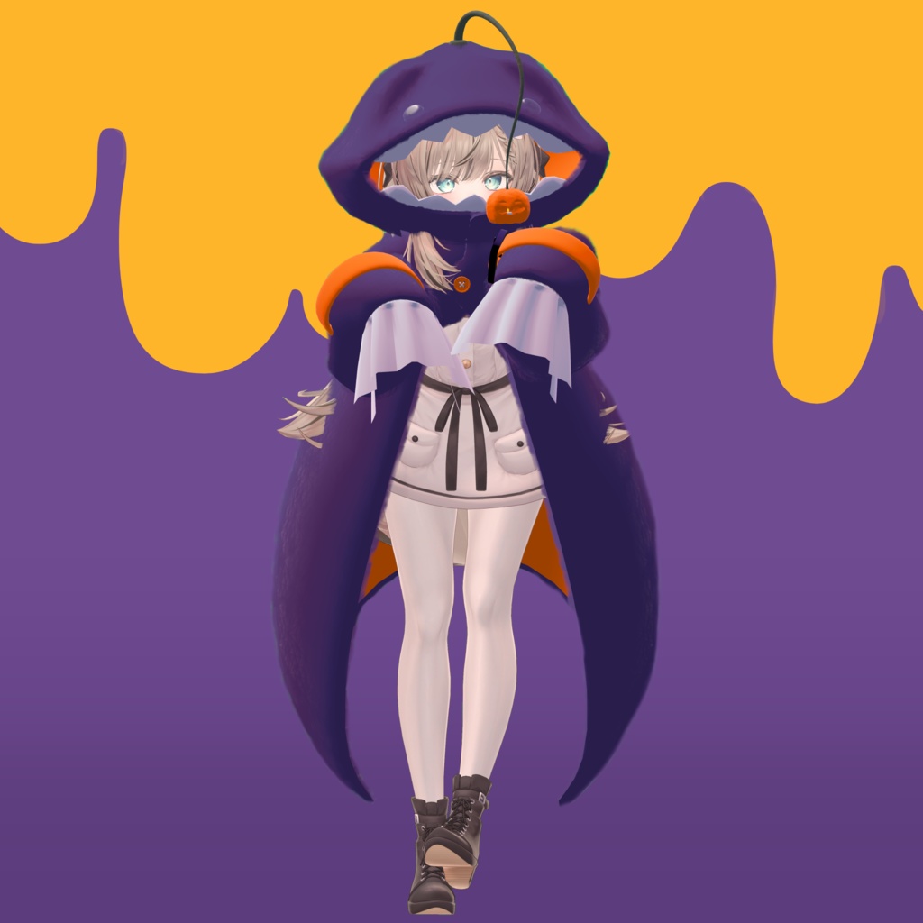 【2アバター対応】アンコウポンチョ【VRC衣装】