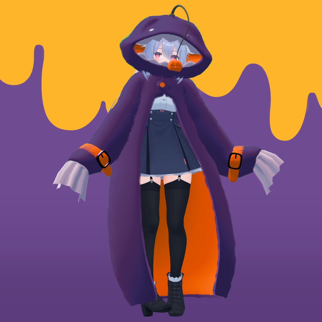 【2アバター対応】アンコウポンチョ【VRC衣装】