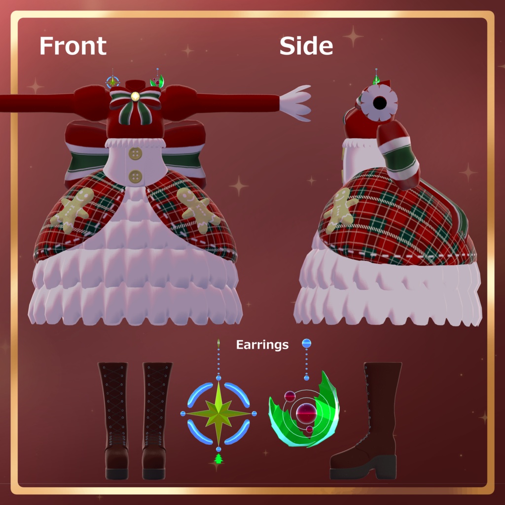 【マヌカ対応】XmasDress【VRC衣装】