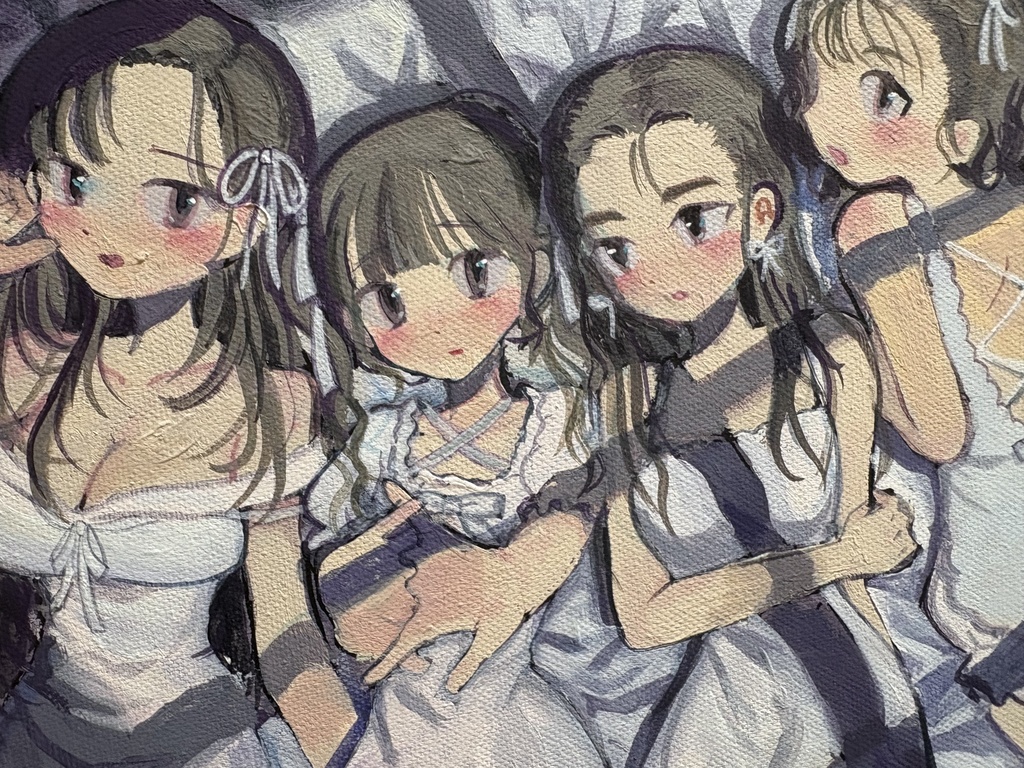 4人の女の子の絵