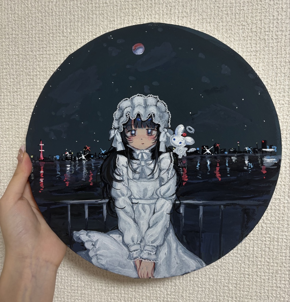 月食の絵