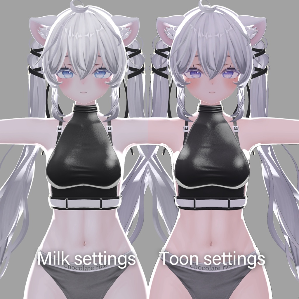 lilToon material setting -Milk setting &Toon setting-