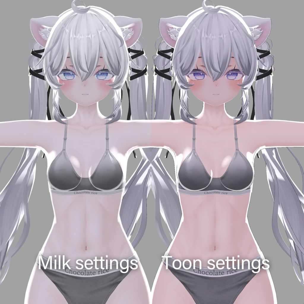 lilToon material setting -Milk setting &Toon setting-
