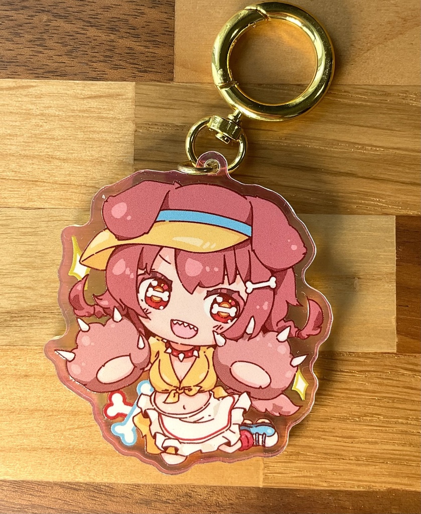 戌神ころね(Doggy god's street) きらきらアクキー(オーロラ)