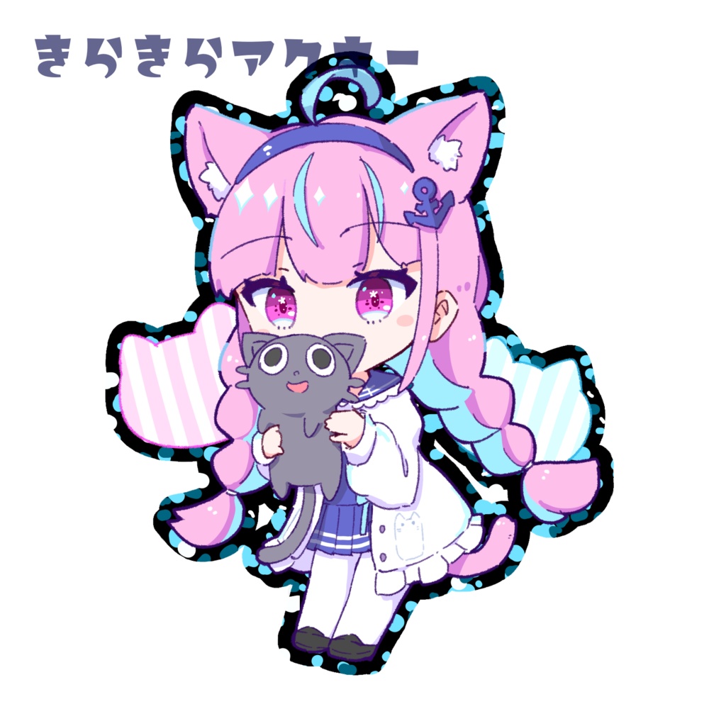 湊あくあ きらきらアクキー(エメラルド) - くりくろ - BOOTH