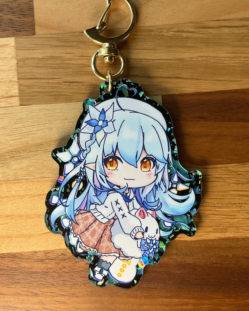 雪花ラミィ きらきらアクキー(エメラルド)