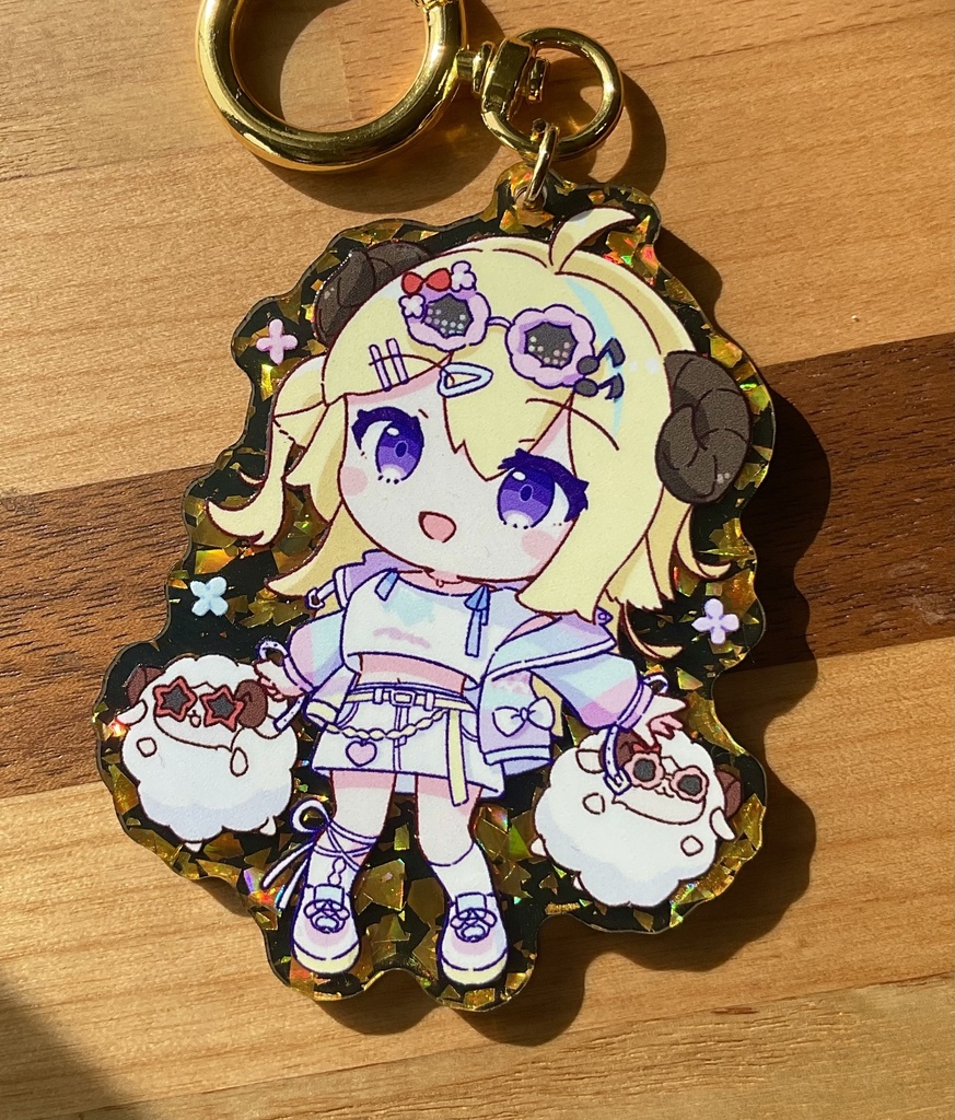 角巻わため(ギャル) きらきらアクキー(ゴールド)