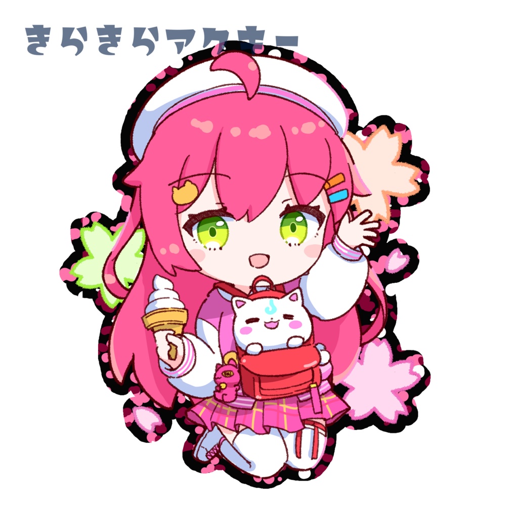 さくらみこ　きらきらアクキー（ピンク）