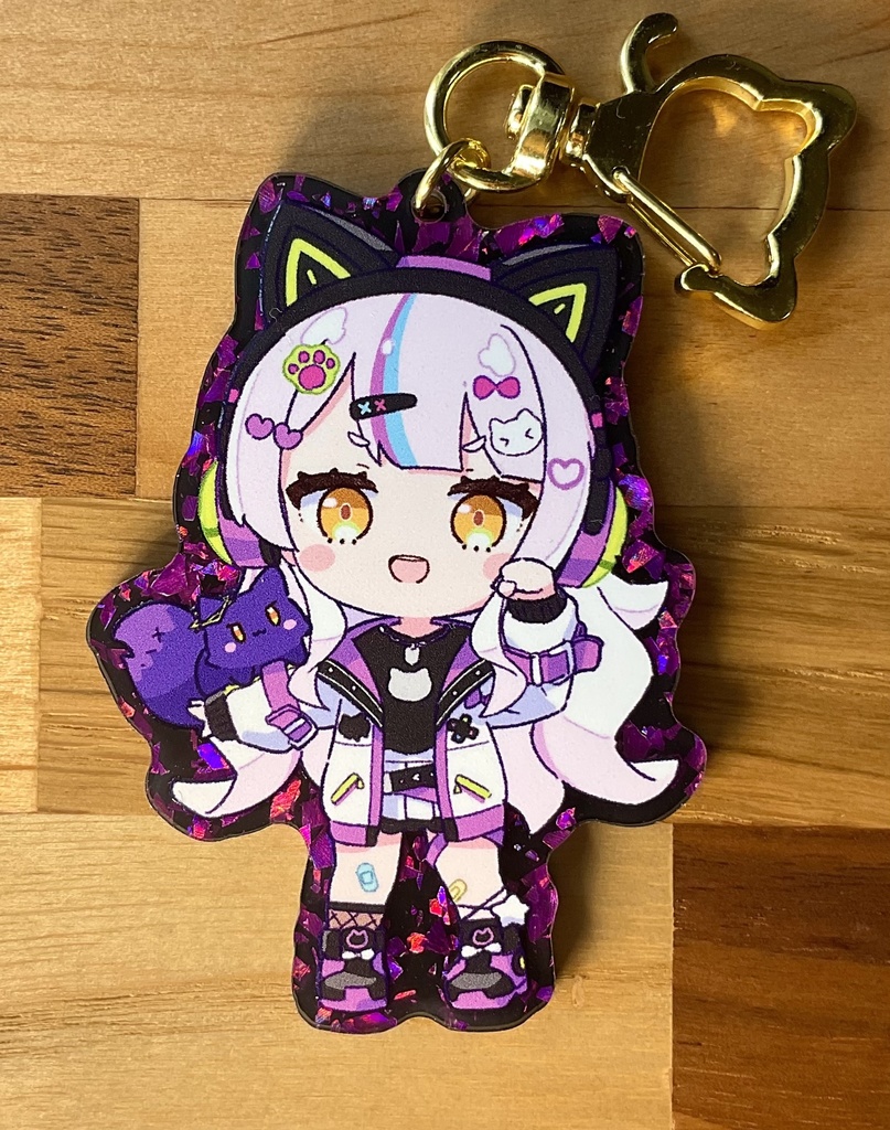 紫咲シオン(ゲーマー) きらきらアクキー(パープル)